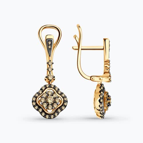 Серьги из золота с бриллиантами